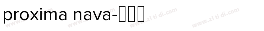 proxima nava字体转换